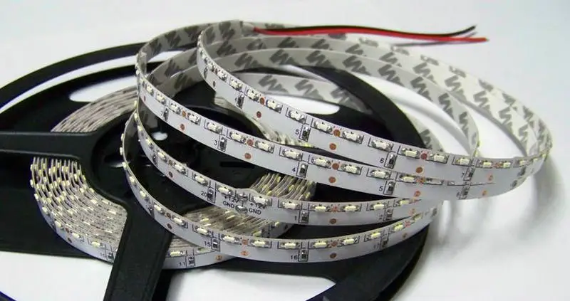 335SMD LED Strip Side emitting 5M 600leds 120Leds/M Side view NON-Waterproof 12V club stair/cabinet Backlighting-YELLOW