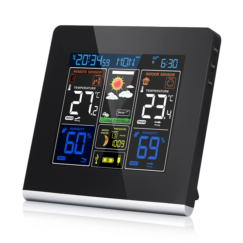 Wholesale automatic forecast hygrometer thermometer digital weather station wireless indoor outdoor