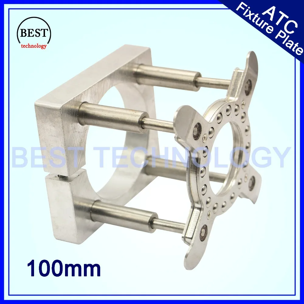 

Spindle Motor Clamping Bracket Diameter 100mm Automatic Fixture Plate Device for water cooled / air cooling CNC spindle motor