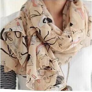 150*50cm Lovely Fashion Women Soft Cotton Lady Comfortable Long Neck Large Scarf Shawl Voile Stole Dot Warm Scarves Gift Hot