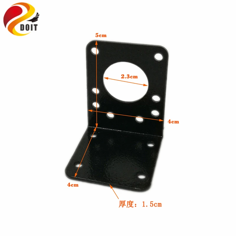 2 pçs/lote 37/42mm acessórios do motor de passo suporte l suporte de montagem montagem suporte fixo prateleira
