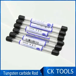 10pcs 2mm to 7mm X100 length Tungsten W Metal tungsten Rod Hardness Tensile  Without coolant holes Tungsten Solid Carbide Bar