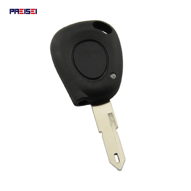 PREISEI 20pieces/lot No Logo Plastic Car Remote Key Shells Replacements Fobs For Renault With Light Hole