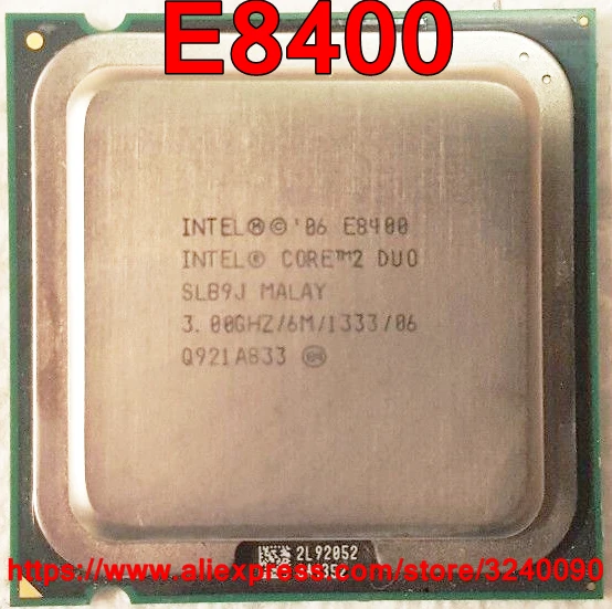 speedy ship out Original Intel CPU Core 2 Duo E8400 Processor 3.0GHz 6M 1333 Dual-Core Socket 775 free shipping sell E8500 E8600