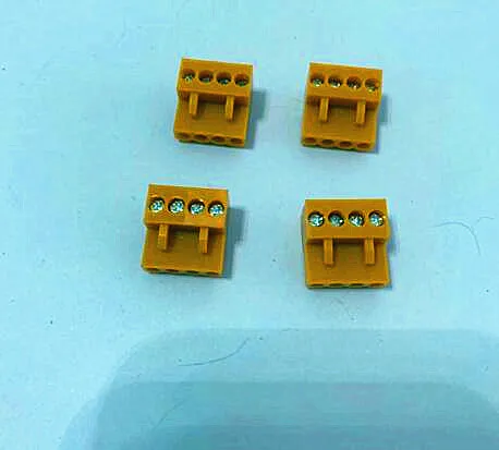 20sets Plug-in PCB terminal block HT3.96 plug hole orange 2/3/4/5/6/7/8 ~ 16P Straight needle seat