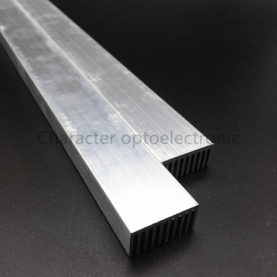 1-10 unids/lote disipador de calor de aluminio LED de alta potencia 300mm * 25mm * 12mm para diodos emisores de led de 1W, 3W, 5W