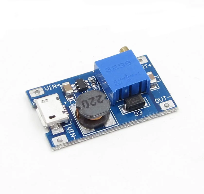 2A booster board DC-DC step-up input 2/24V to 5/9/12 / 28V Replace XL6009 dc-dc step-up module