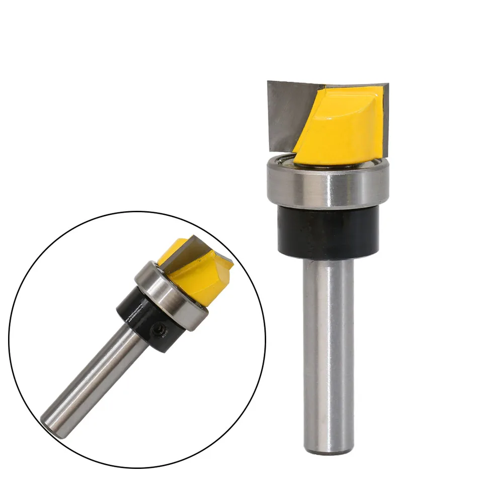 Imagem -03 - Dobradiça Mortise e Modelo Router Bit in x 16 in h Bottom Cleaning Corte de Moinho de Extremidade Reta Flush Trim 1pc