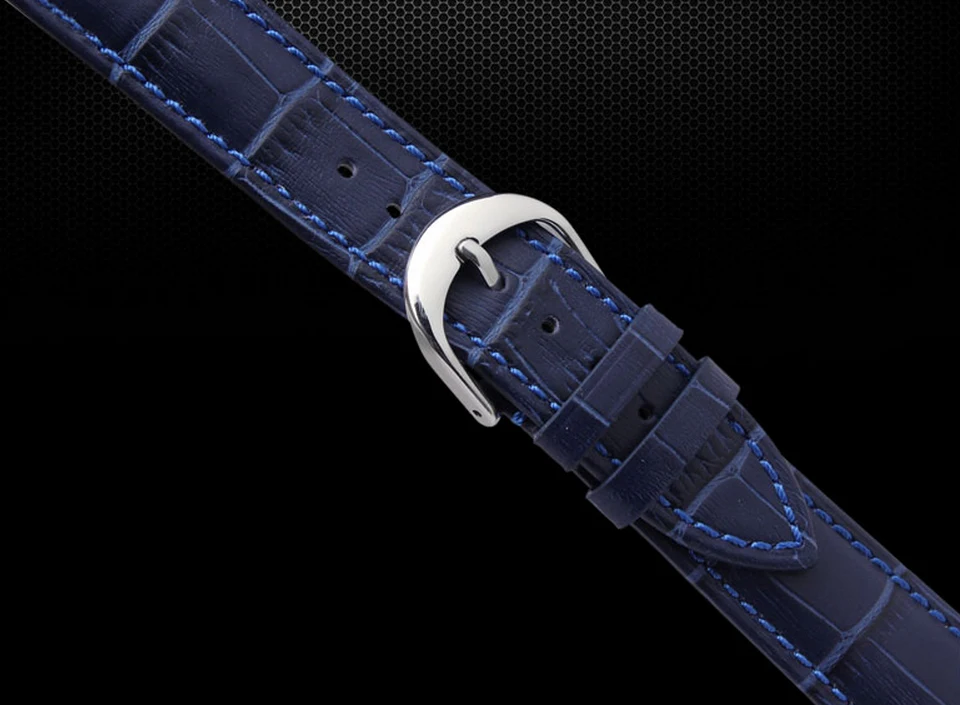 Watch band 12mm 14mm 16mm 18mm 20mm 22mm Mens Womens Dark Blue 100% Genuine Crocodile cowhide Watch Strap Band Bracelets