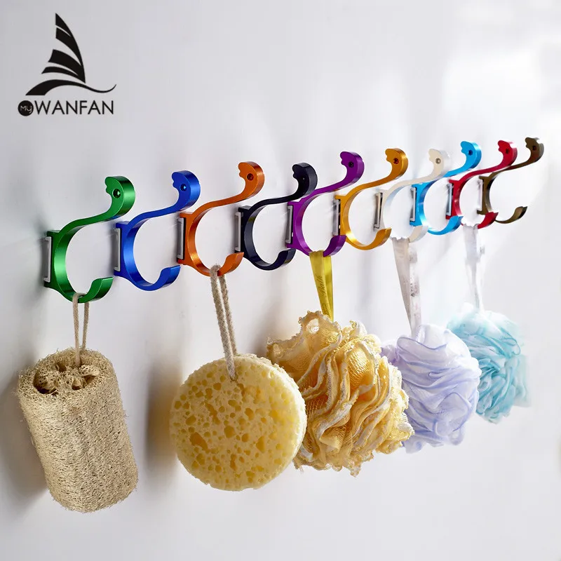 WANFAN Clothes Hook Multicolor free choice Green Red Blue Seckill Sale Follow FRAP Official Store Bathroom Fittings