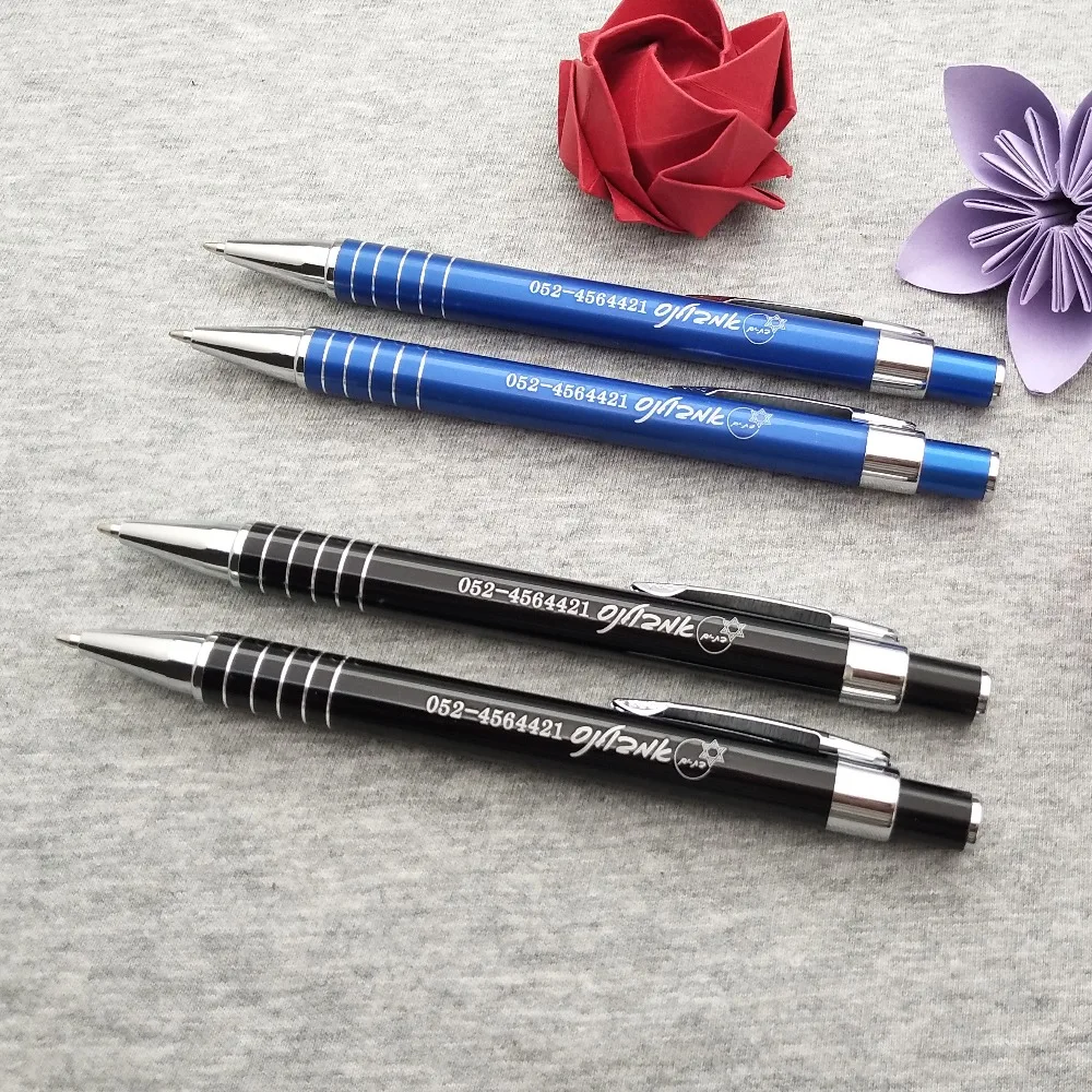 20sets Personalized wedding gifts for guests souvenirs nice colorful metal ball pens custom free with your logo/text/words