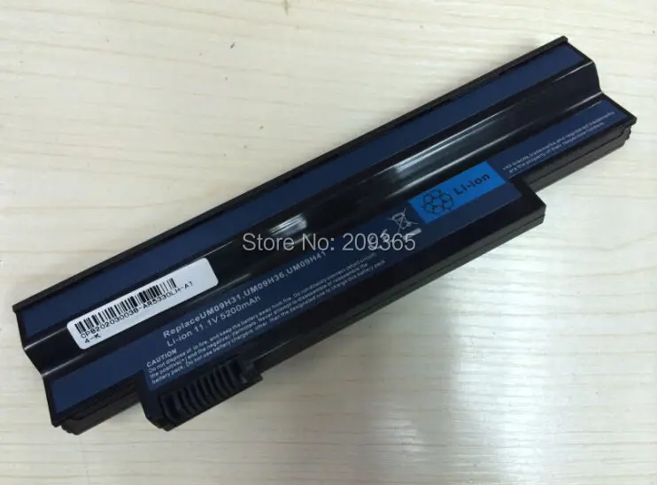 Battery for Acer Aspire one 532h 532G AO532h For eMachines 350 eM350 NAV51 NAV50 UM09H31 UM09H41 UM09G31 UM09H75