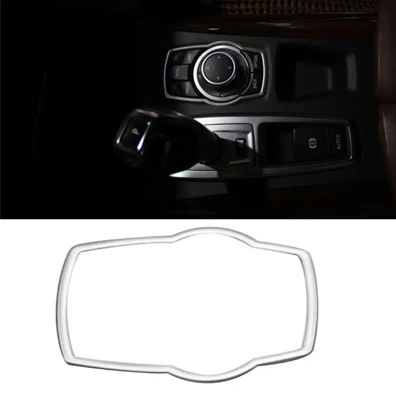 Stainless Steel Interior Refit Multimedia Buttons Cover Car Accessories For BMW X1 X3 X5 X6 F20 F01 F30 F15 F34 F31