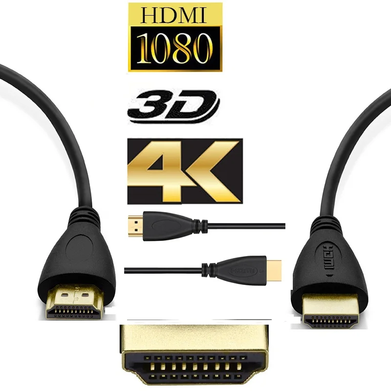 Kompatybilny z HDMI kabel wideo kable pozłacane 1.4 1080P 3D kabel do HDTV splitter switcher 0.5m 1m 1.5m 2m 3m 5m 10m marka