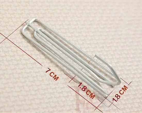 High quality 100pcs/lot curtains tape hooks 4 feet DIY curtain accessories hooks for curtain poles tracks painted