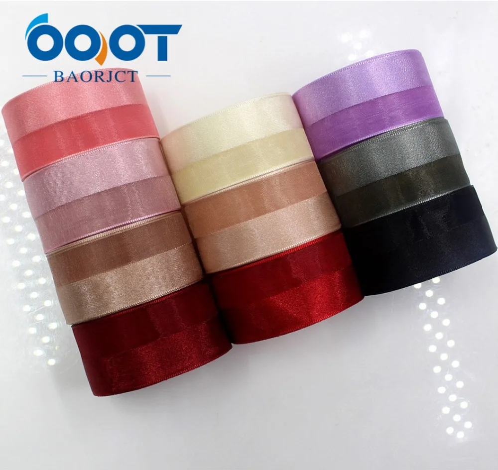 OOOT BAORJCT I-181109-204,25mm 10yards Solid color ribbon yarn stitching Ribbon,Wedding Accessories DIY handmade materials