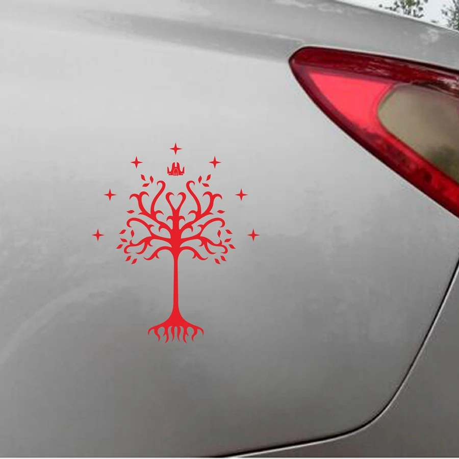Tree of Gondor Vinyl Decal Sticker From Fantasy Literature for Car Window, Laptop, Motorcycle, Walls, Mirror and More