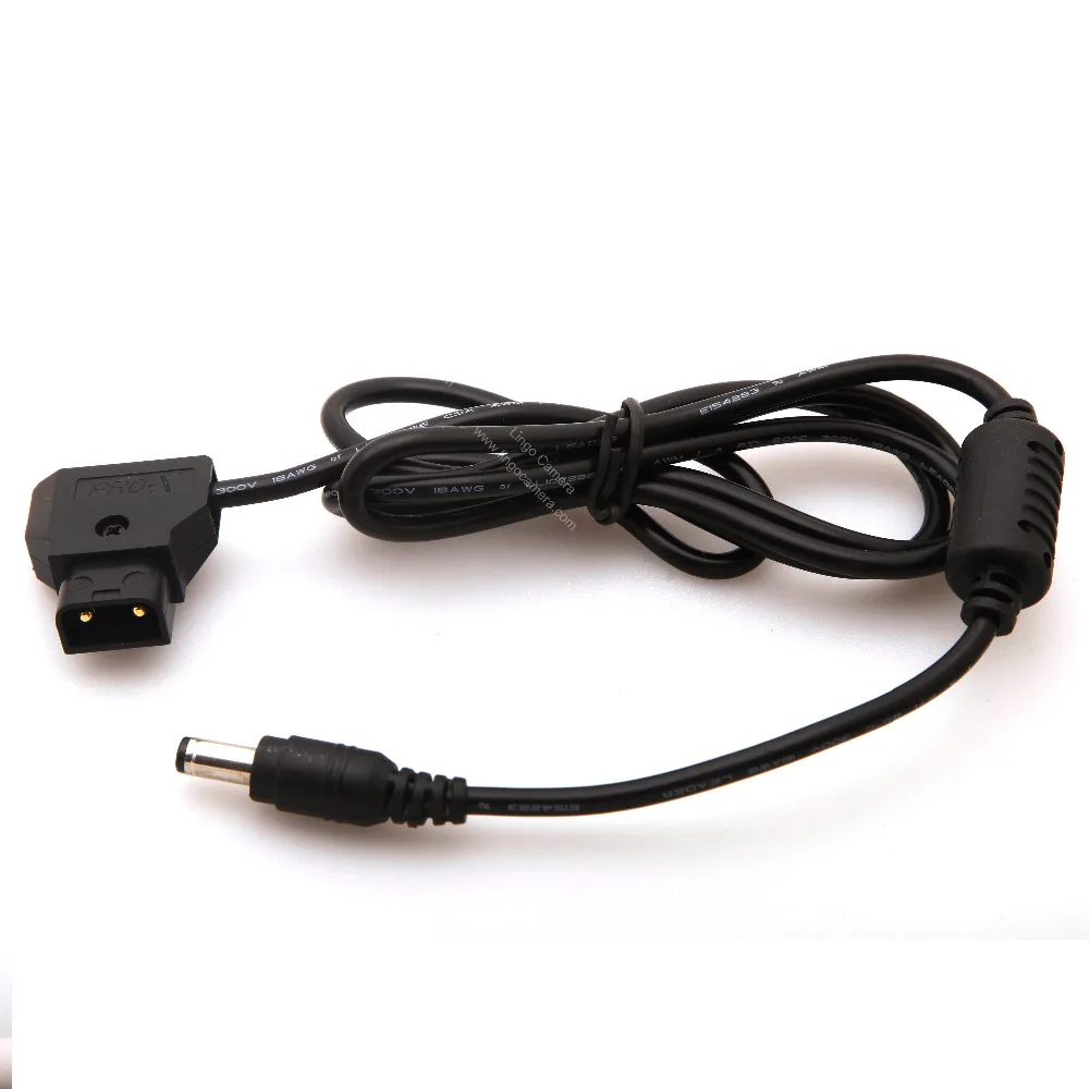 D-Tap to DC Straight Head Cable for DSLR Rig Power Supply LED light V-mount Anton Bauer Battery