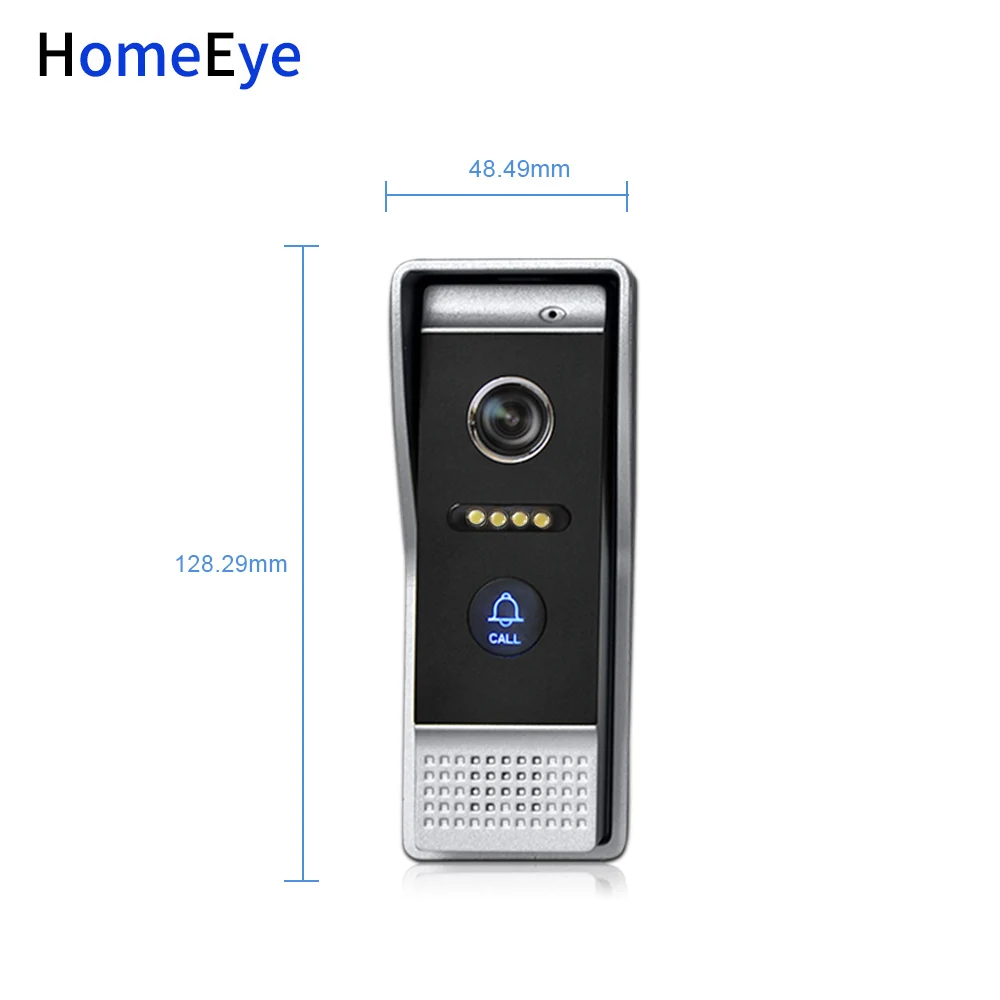 HomeEye 720P HD WiFi IP Video Door Phone Video Intercom Android/IOS APP Remote Unlock Home Access Control System 2-4+POE Switch