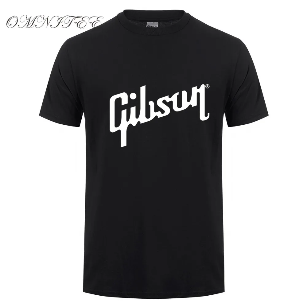 Summer New Gibson T Shirts Men Cotton O Neck T-Shirt Man Short Sleeve Tshirt Euro Size Hip Hop Men Tee Tops Free Shipping OT-040