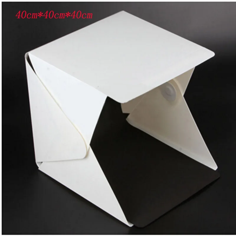 40cm Portable Mini LED Photo Studio Box Photography Backdrop built-in high Light Photo Box foldable softbox with backgound new