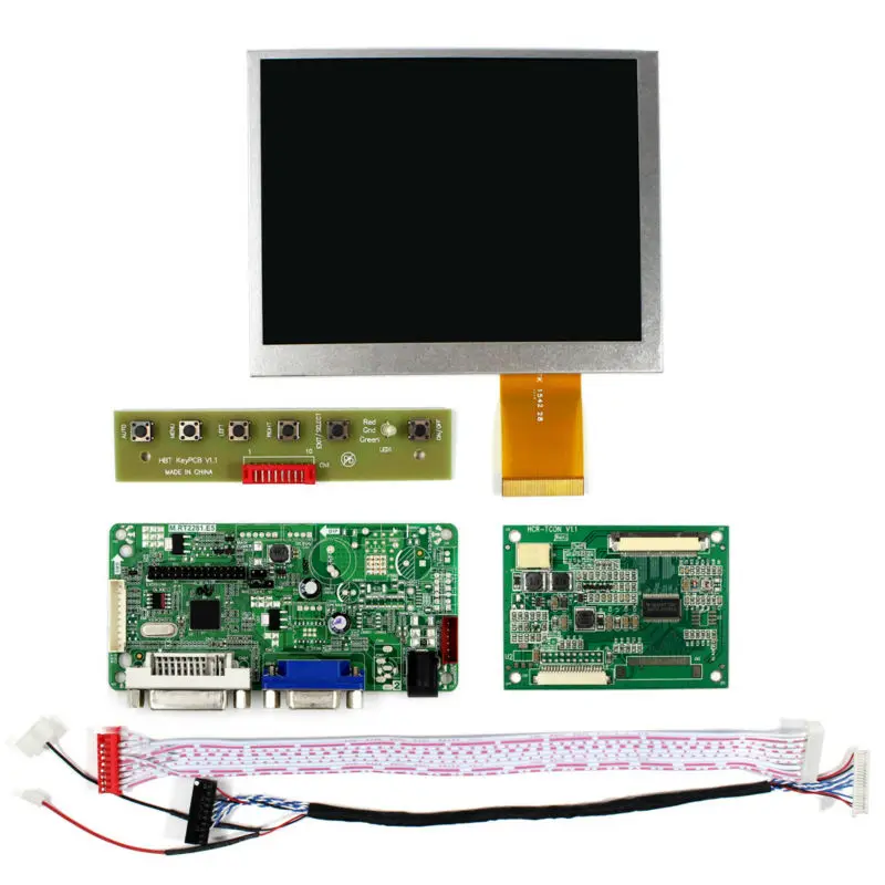 DVI VGA وحدة تحكم بشاشة إل سي دي مجلس RT2281 مع 5.6 بوصة AT056TN52 V3 640x480 لوحة ال سي دي