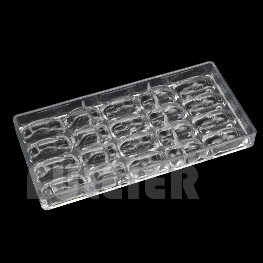 DIY  5 Types Cars Shape Polycarbonate Chocolate Mold  Confectionery Candy Mold Baking  Cake Decoration Tools
