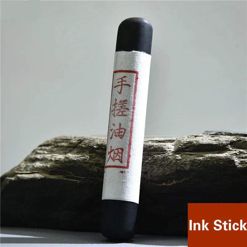 Imagem -04 - Bastões de Tinta Estilo Chinês Autênticos Pedra de Tinta de Fuligem de Óleo Sólido Pincel de Caligrafia Chinesa Escrita Blocos de Tinta de Pintura Chinesa