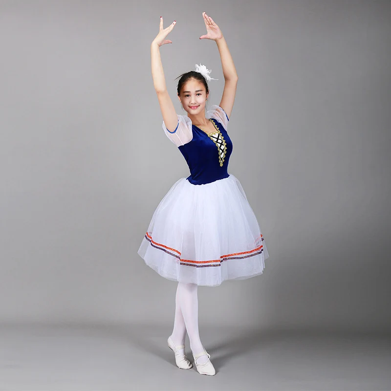 Giselle Ballet tutú largo Swan Lake Ballet disfraz adultos mujeres vestido romántico profesional bailarina niños Ropa de baile