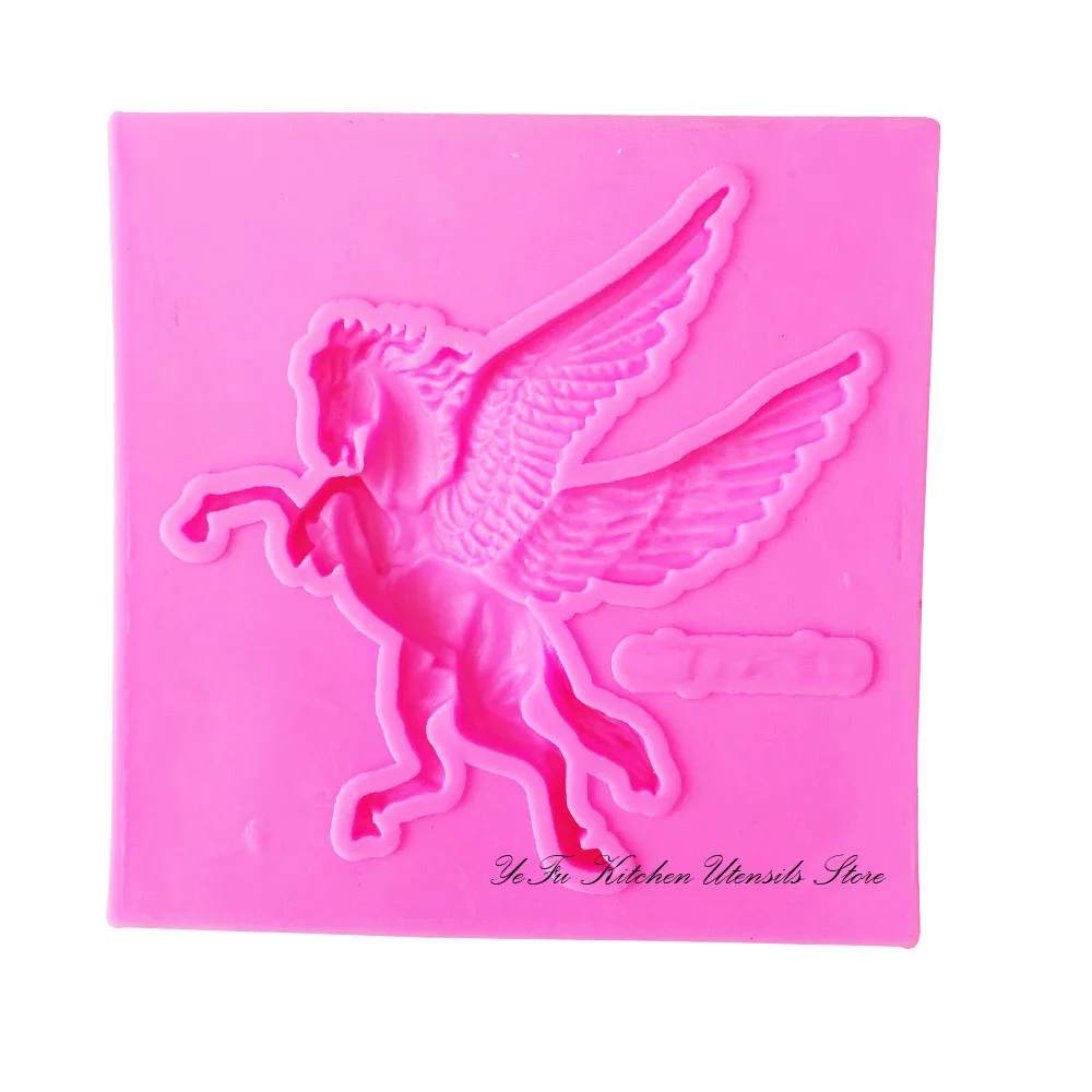 Cartoon Figre/Cake decoration Tools pegasus Sugarcraft Horse silicone fondant molds chocolate  mould baking utensils T0987