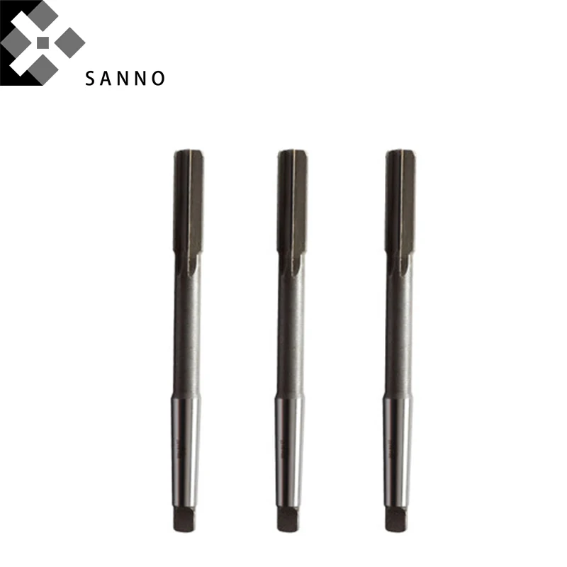 HSS Tapered Shank Machine Reamers H8 Precision 24mm - 50mm CNC Lathe Tools