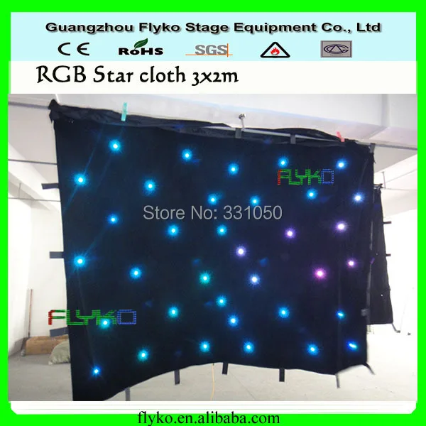 LED star curtain stage backdrop decoration