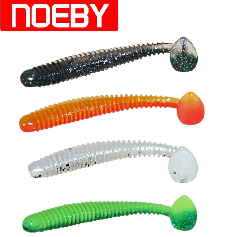 Noeby Lure 45mm/0.6g 60mm/1g 75mm/2.5g 87.5mm/5g T-tail Soft Bait Fishing Lures Isca Artificial Pesca Leurre SouplePeche Wobbler