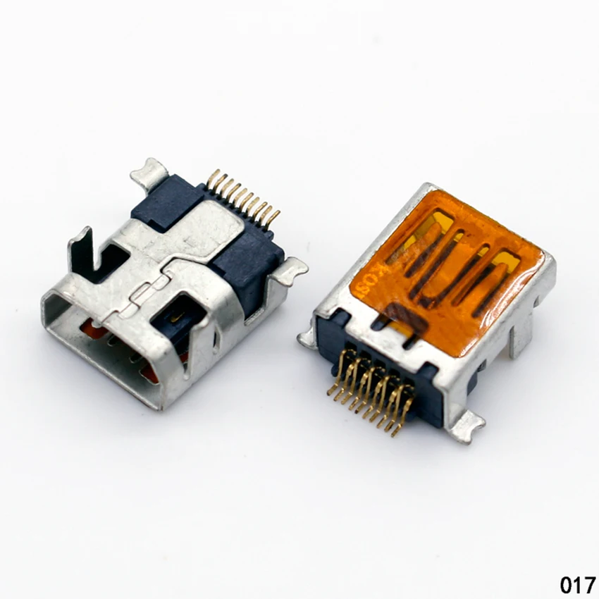 1x Гнездо Mini USB Type B 10 Pin SMT SMD DIP Mount Jack разъем