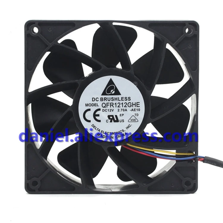 Original QFR1212GHE  12V 2.7A Super Violent Heat Dissipating Fan S7/S9 PWM Speed Regulation