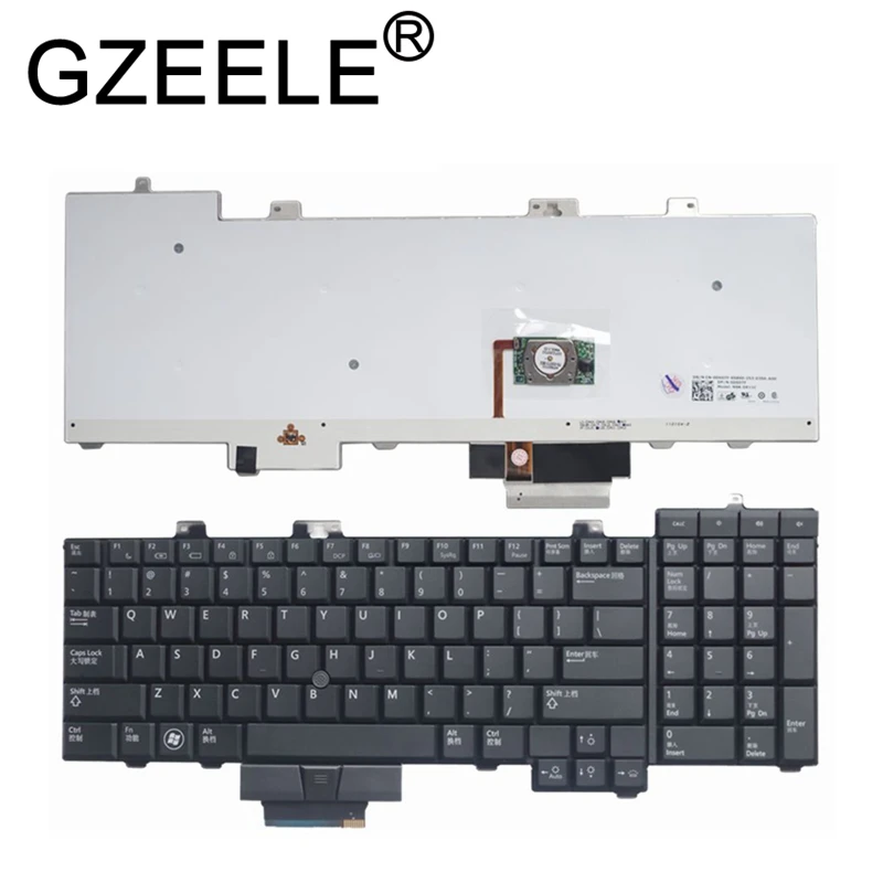 

GZEELE US backlit laptop keyboard for DELL PRECISION M6400 M6500 Backlit