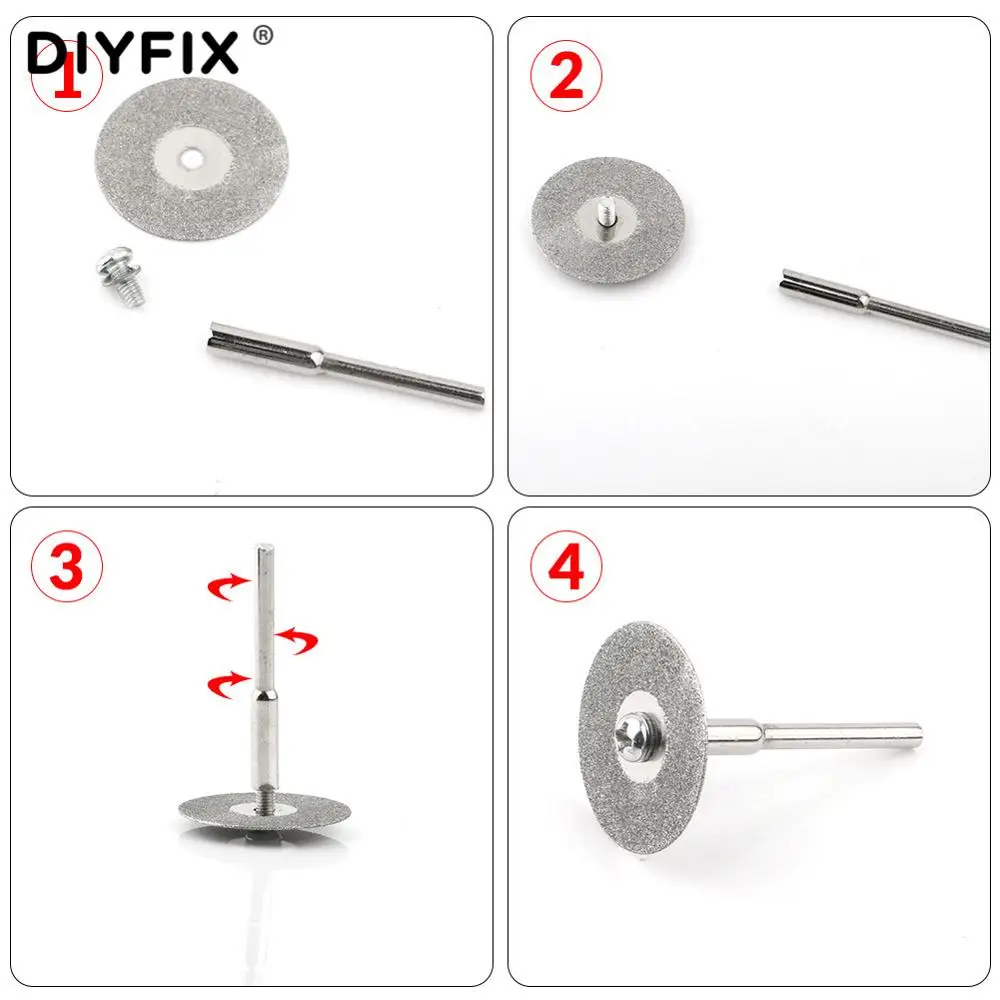 Circular Saw Blades Cutting Wheel Discs with Mandrels Set Rotary Tool Carbon Steel Drill Accessories Hard Material Cutting Tools