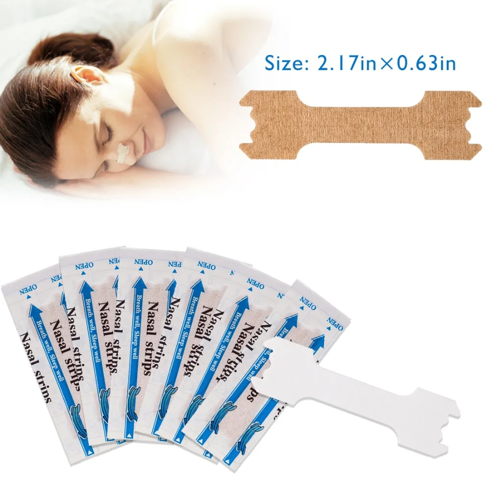 Drop Ship 30 Pieces/Box Better Breath Anti Snore Strips 55X16cm Breathe Right Aid Sleep & Snoring Stop Snore Plaster Nose