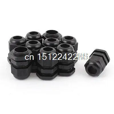 10Pcs Nylon Strain Relief PG11 Glands Connector for 5-10mm Dia Cable