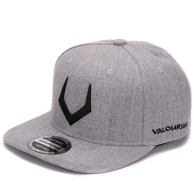 Wysokiej jakości szara wełna snapback 3D przebity haft czapka w stylu hip-hop z płaskim daszkiem czapka z daszkiem dla mężczyzn i kobiet