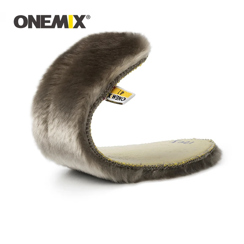 

ONEMIX Men Women Shoes Insole Winter Thermal Lightweight High Quality Fur Insoles Unisex Comfortable Soft Pads For Casual Shoes