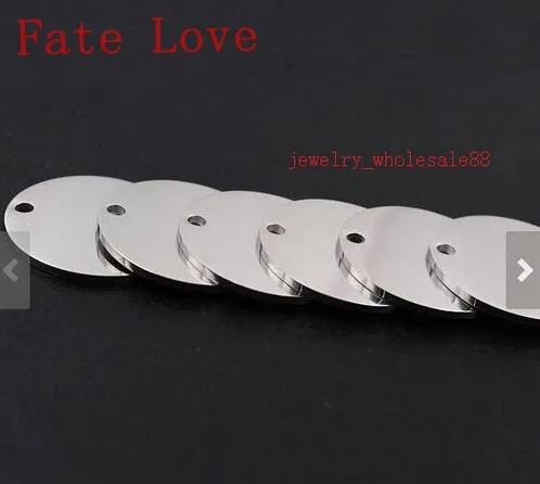 Polished  Lot 10pcs in  Fashion  20mm/25mm/30mm Round Medals Tag Charms Stainless steel New Design Jewelry Finding DIY
