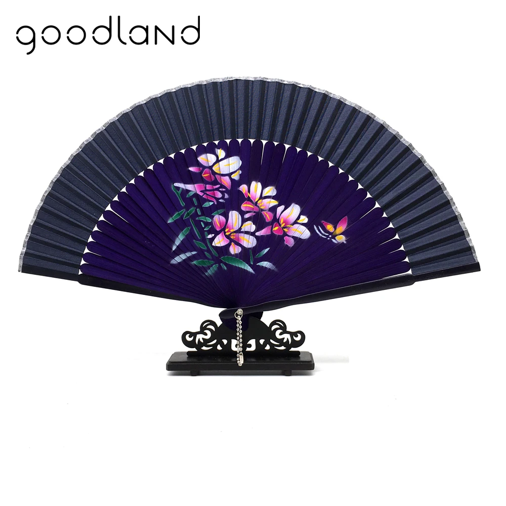 Free Shipping 30pcs Random Mixed Color Spun Silk Cover Purple Bamboo Ribs Folding Hand Fan Wedding Accessories Decoration