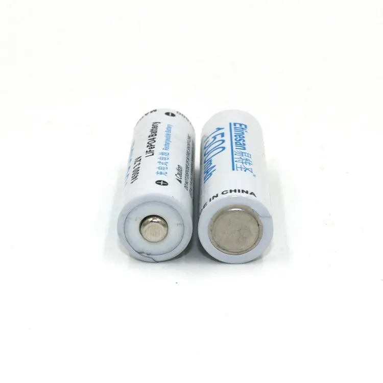 4 pcs Etinesan 3.2v 1500mAh 14500 AA LiFePo4 lithium rechargeable battery Flashlight, camera, shaver, radio, remote control,