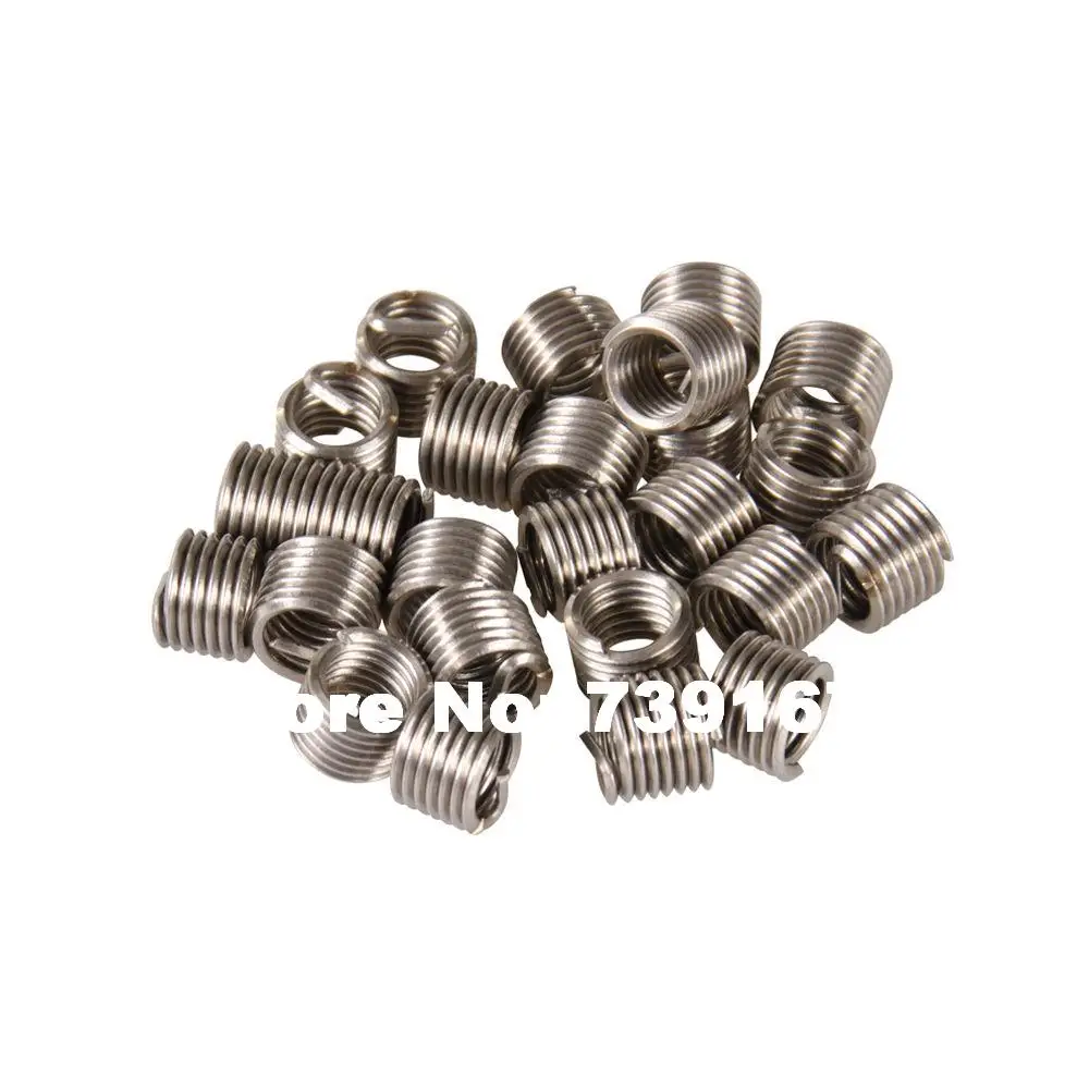 25PC M10 x 1.25 x 13.5mm Car Thread Repair Helical Coil Wire Inserts Garage Tools For Helicoil Motorcycle ST0059E1