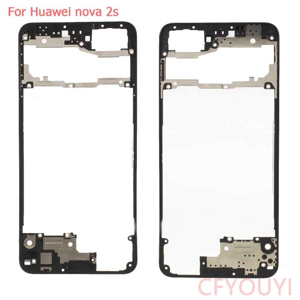 

Передняя панель корпуса для Huawei Nova 2s, ЖК-дисплей, лицевая панель, рамка-держатель для Nova2