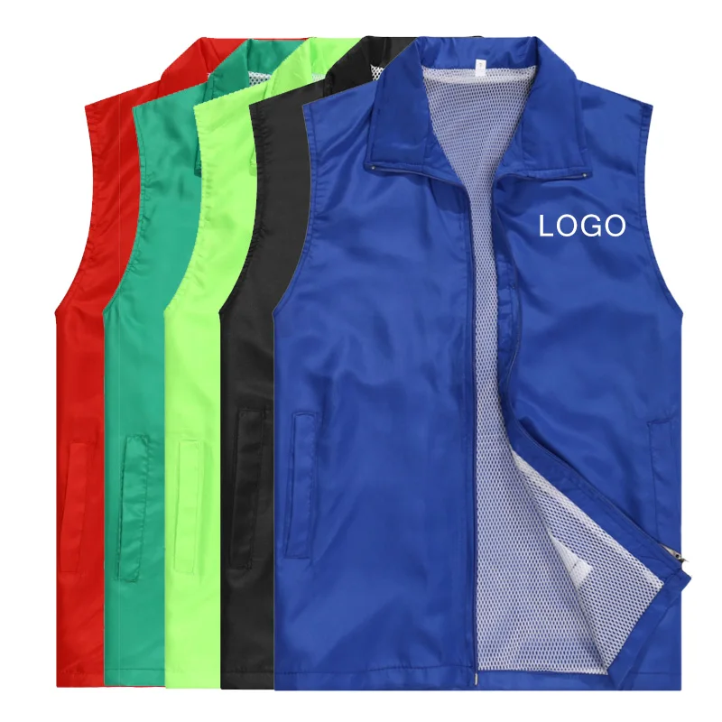 

Men's Custom Made Design Vests Photo Print Logo Text Casual Waistcoat For Women Work Clothes Uniforms Outwear Tops