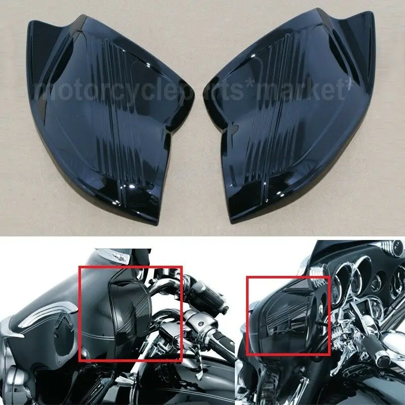 Black Batwing Inner Fairing Cover For Harley Touring Electra Glides FLHX FLHT CVO Tri Glide Ultra Classic FLHTCUTG 1996-2013