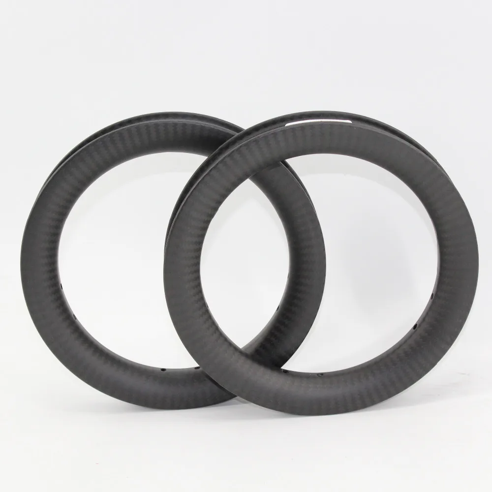 1pair New 12 inch 25mm Slide car scooter push bike matte 3K twill full carbon fibre bicycle wheels clincher rims 12er new