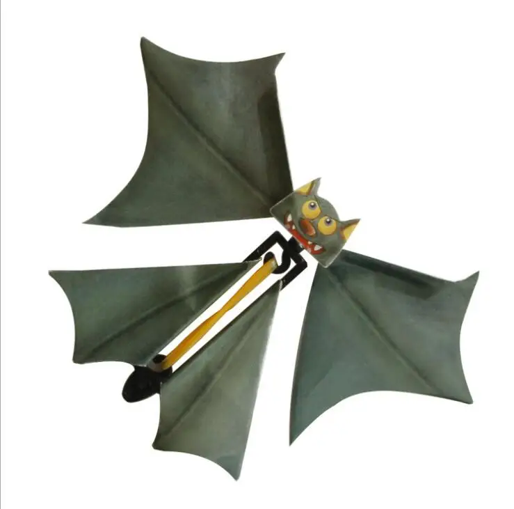 2022 150mm Halloween Magic Bat Flying Butterfly Magical Props Surprise Prank Joke Hallowmas Kids All Saints' Day Science Toys